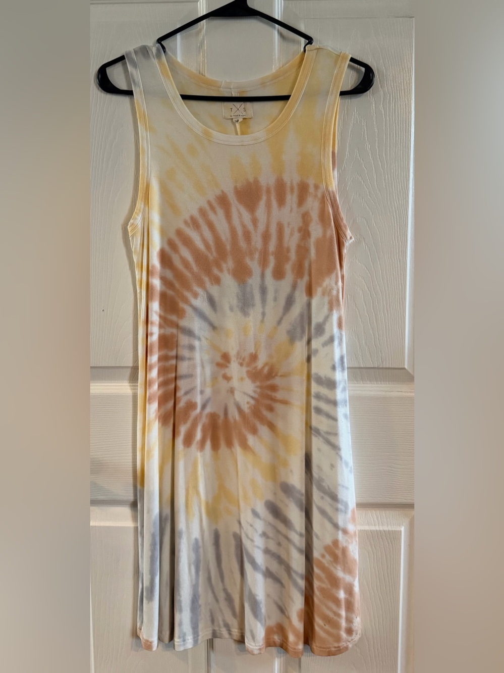 Thread & Supply Sleeveless Tie-Dye Tank Top - Yellow & Rust